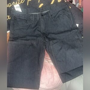 Men's Levi Dark Ash Gray/ Black Relaxed Jeans